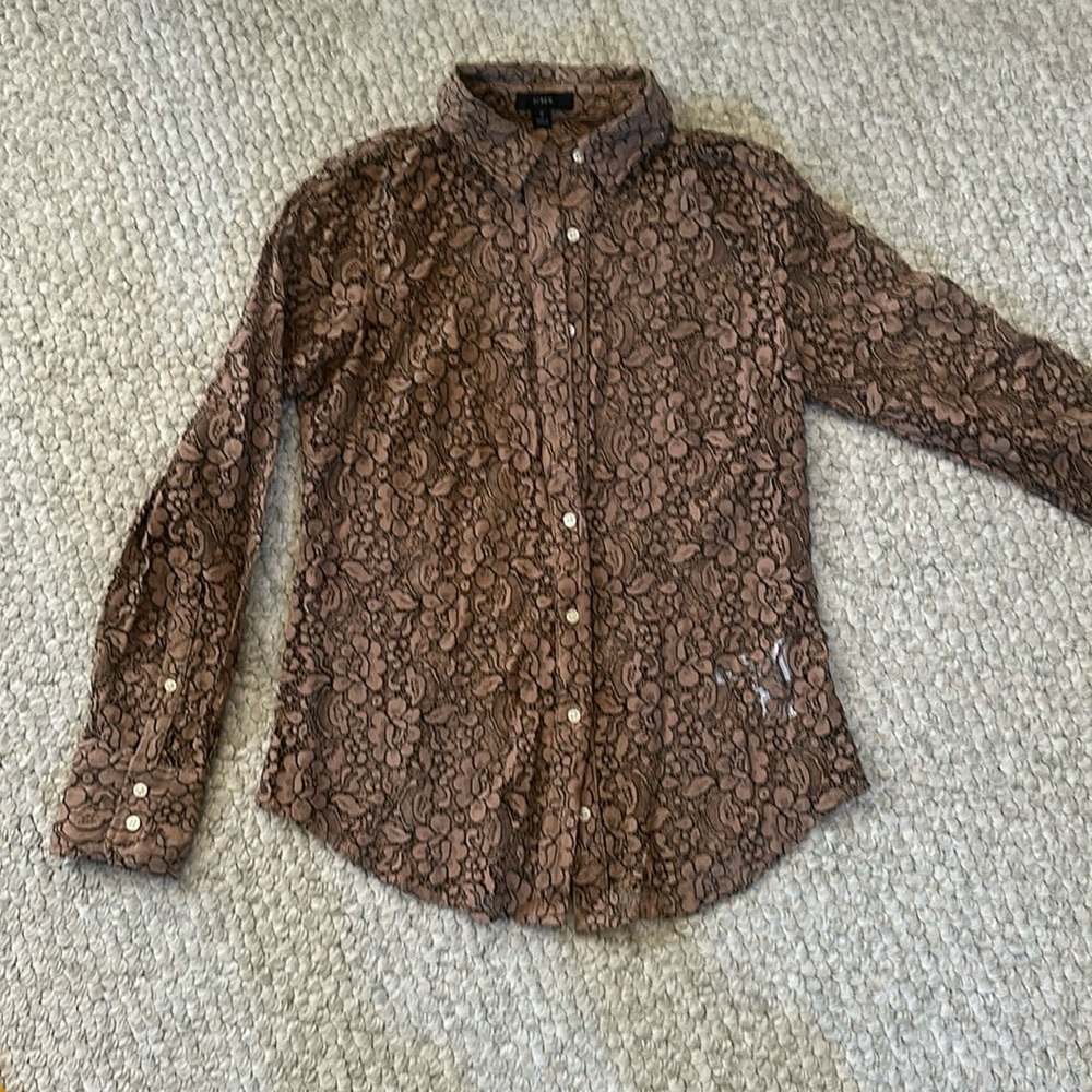 J. Crew lace shirt, never worn